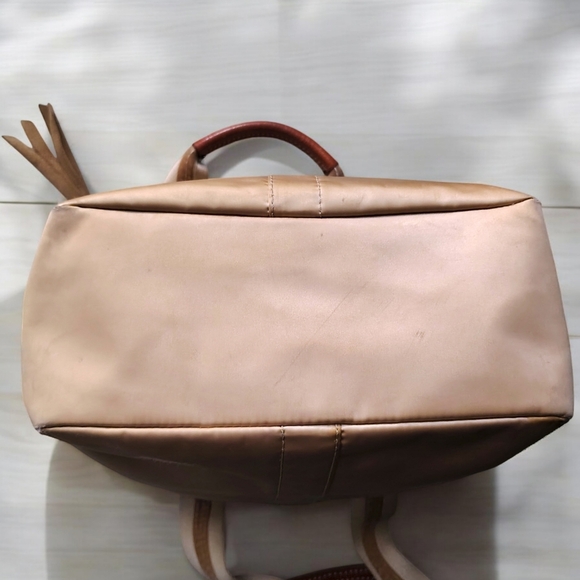 Coach Gold and Tan Tote Bag - Picture 4 of 12